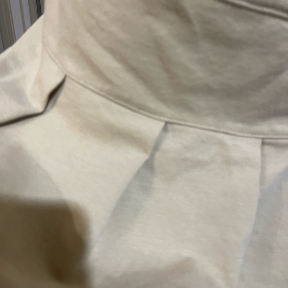 Gap Skirt Girls Size Xl 12 cotton pleated school uniform tan side zip adult Sm - Picture 9 of 9